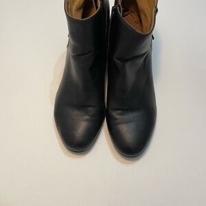 Natural Soul Black Ankle Booties Size 9.5M